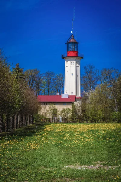 Closed lighthouse in Rozewie — Stock Photo, Image