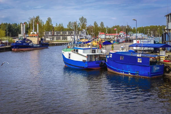 Hafen in Leba-Stadt — Stockfoto