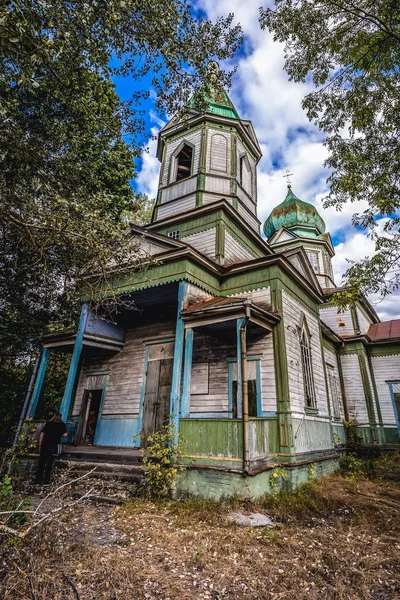 Kostel v černobylské zóně — Stock fotografie