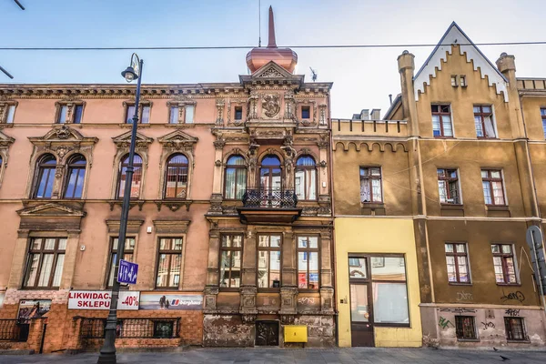 Casas da cidade em Bydgoszcz — Fotografia de Stock