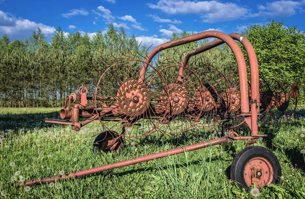 Hay turner machine — Stock Photo, Image