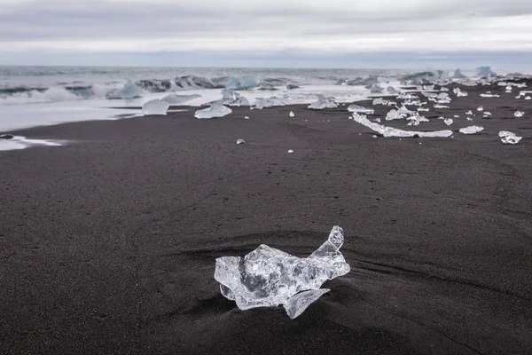 Diamantová pláž na Islandu — Stock fotografie