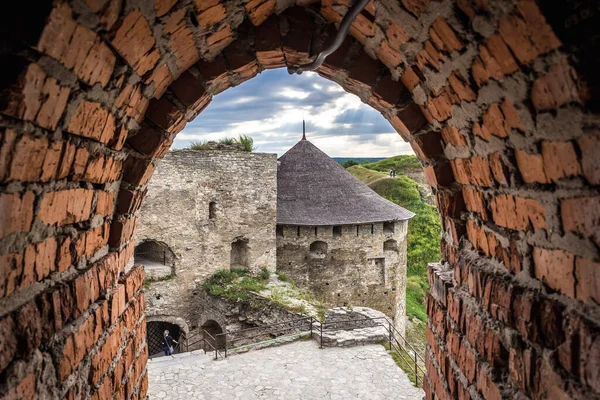 Castelo Parte Histórica Cidade Kamianets Podilskyi Ucrânia — Fotografia de Stock