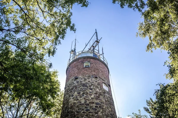 Torre Del Faro Kikut Isla Wolin Polonia —  Fotos de Stock
