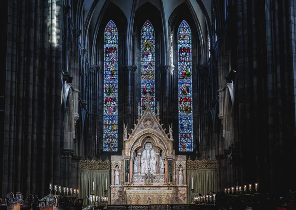 Hlavní Oltář Skotské Biskupské Katedrály Marie Novém Městě Edinburghu Skotsko — Stock fotografie