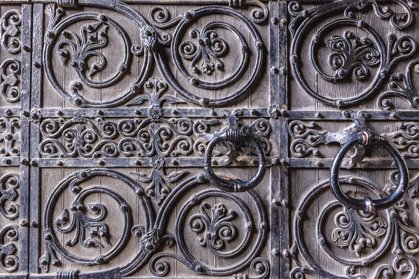 Porte Entrée Métal Cathédrale Épiscopale Écossaise Mary New Town Edinburgh — Photo