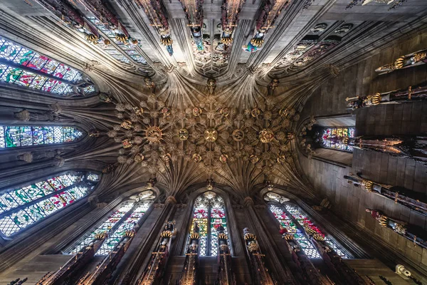 Ceiling Named Thistle Chapel High Kirk Cathedral Saint Giles Old — стокове фото