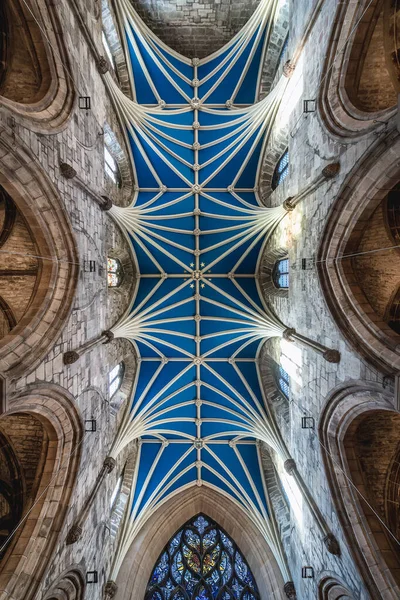 Ceiling Main Nave High Kirk Cathedral Saint Giles Old Town — стокове фото