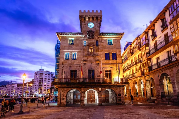 Castro Urdiales Hiszpania Stycznia 2019 Widok Przodu Budynku Ratusza Miasta — Zdjęcie stockowe