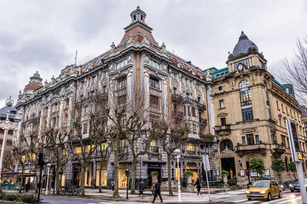 San Sebastián España Enero 2019 Edificios Antiguos Parte Histórica Ciudad — Foto de Stock