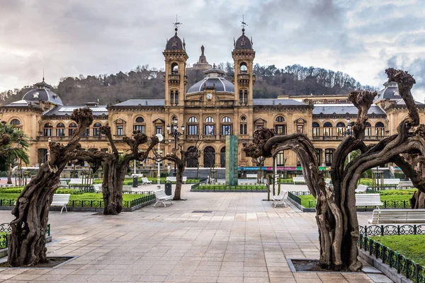 San Sebastián España Enero 2019 Edificio Del Ayuntamiento Visto Desde — Foto de Stock