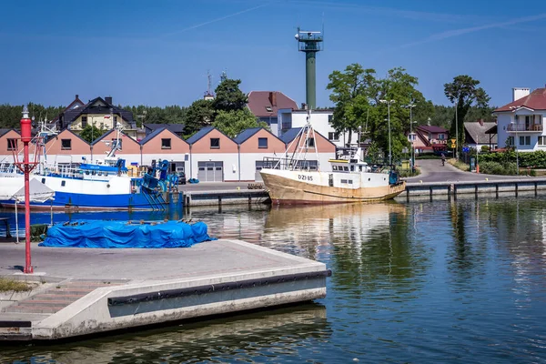 Dziwnow Polen Juni 2019 Fischerboote Hafen Der Stadt Dziwnow Nordwesten — Stockfoto