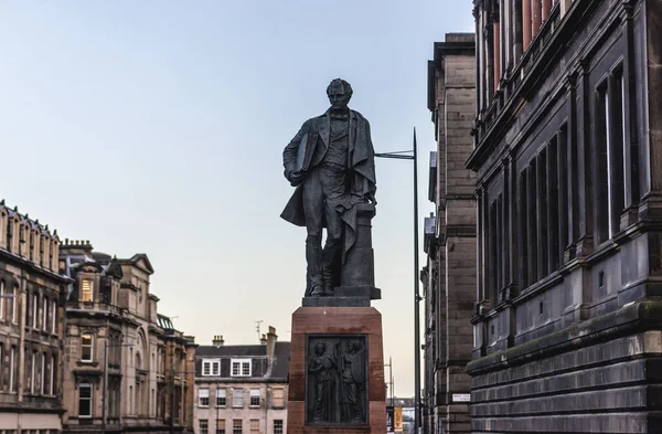 Estátua William Henry Playfair Frente Museu Nacional Escócia Cidade Edimburgo — Fotografia de Stock