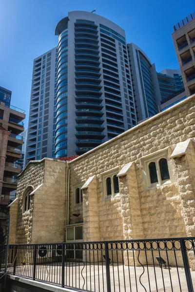 Exterior View All Saints International Congregation Church Beirut Capital City — Stock Photo, Image
