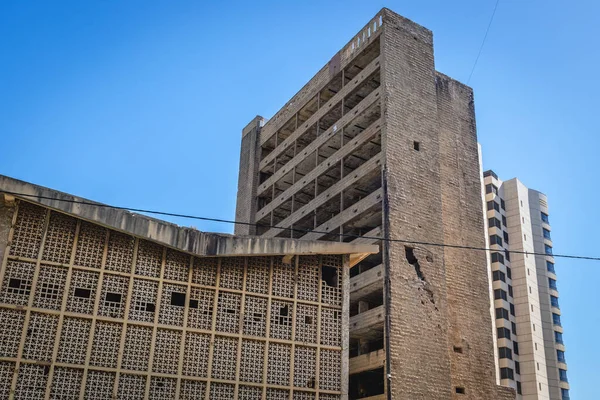 Edifício Demolido Beirute Capital Líbano — Fotografia de Stock