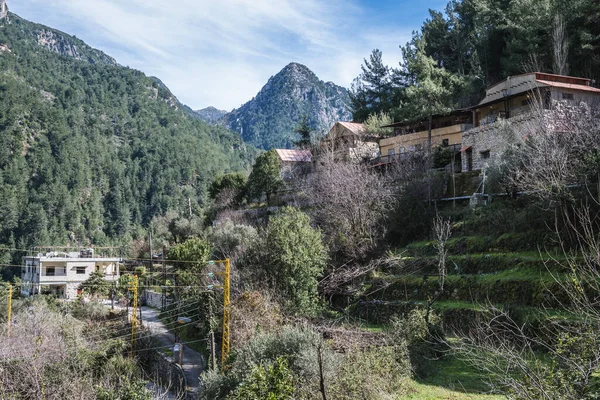 Vakantiehuisjes Jabal Moussa Natuurgebied Libanon Naast Trail Naar Chouwan Lake — Stockfoto