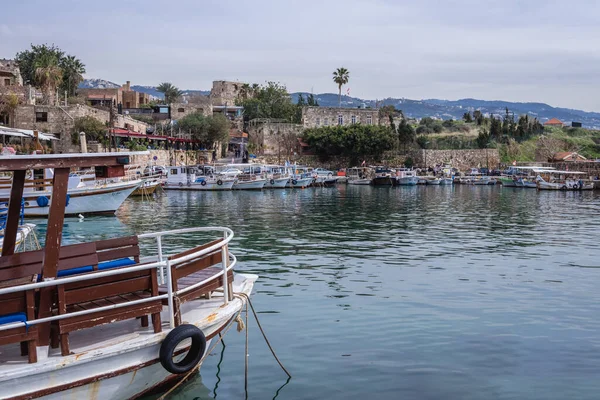 Port Byblos Libanon Äldsta Bebodda Städerna Världen — Stockfoto