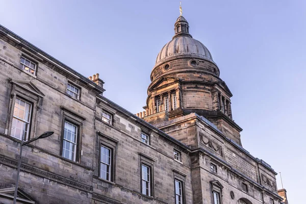 Exterior View Playfair Library Hall Old Town Edinburgh City Scotland — Stock Photo, Image