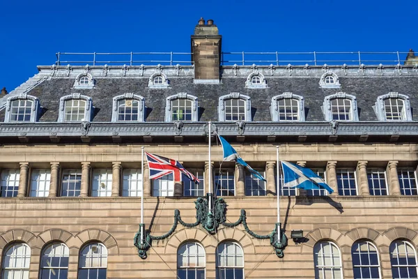 Facade Headquarters Church Scotland Located George Street Edinburgh City Scotland — стокове фото