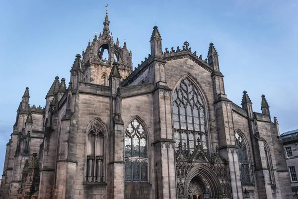 Exterior View Cathedral Saint Giles Old Town Edinburgh City Scotland — Stock Photo, Image