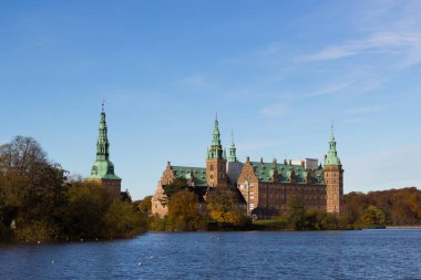 Beuatiful görünümü Fredensborg Sarayı Hilleroed, Danimarka