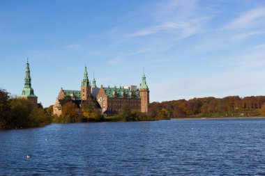 Beuatiful görünümü Fredensborg Sarayı Hilleroed, Danimarka