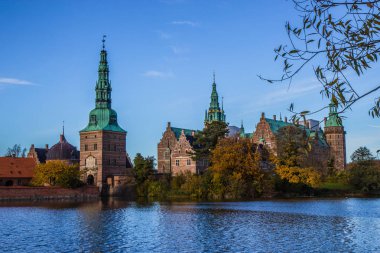 Beuatiful görünümü Fredensborg Sarayı Hilleroed, Danimarka