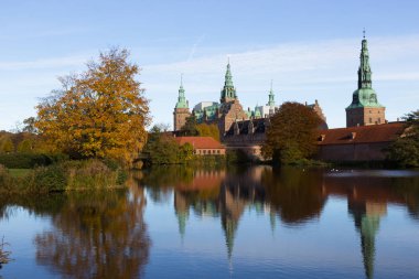 Beuatiful görünümü Fredensborg Sarayı Hilleroed, Danimarka