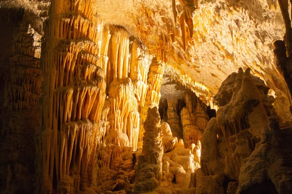 Постойненская Пещера Одна Самых Посещаемых Словенской Пещере — стоковое фото
