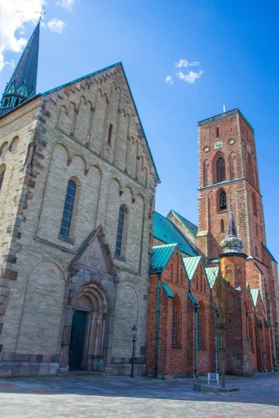 Cathedral Ride Cidade Mais Antiga Dinamarca — Fotografia de Stock