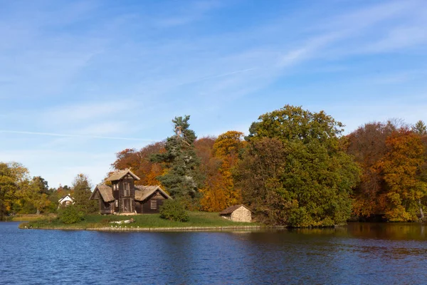 Vacker Höstdag Frederiksbork Park Bromma Danmark — Stockfoto