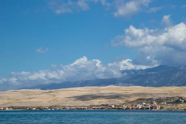 Вид Пляж Светой Дух Острове Паг Хорватия — стоковое фото