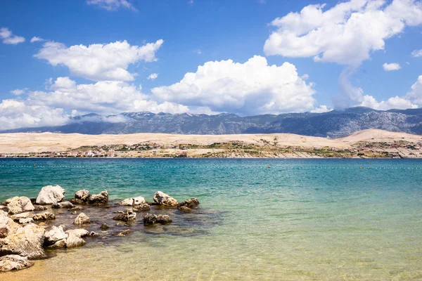 Vue Sur Plage Svetioy Duh Sur Île Pag Croatie — Photo