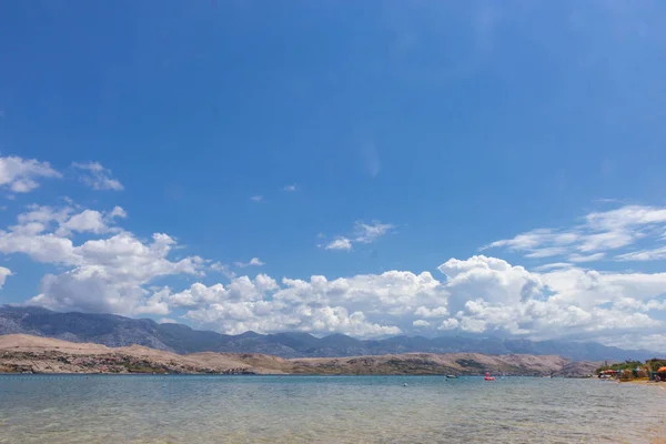 Weergave Van Svetioy Duh Strand Het Eiland Pag Kroatië — Stockfoto