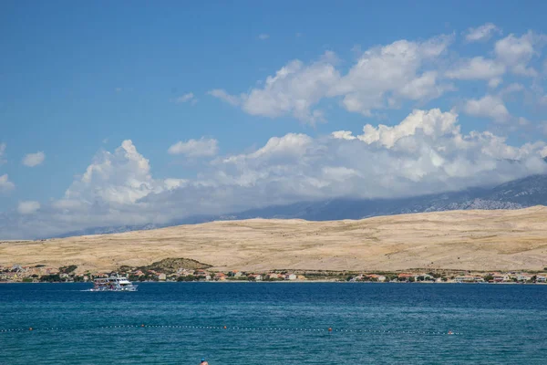 Weergave Van Svetioy Duh Strand Het Eiland Pag Kroatië — Stockfoto