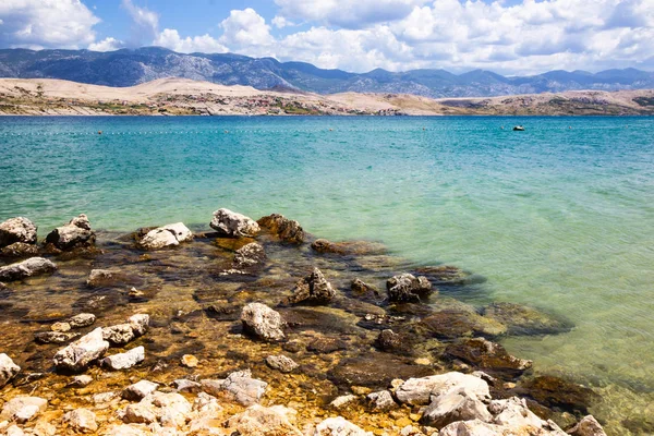 Vue Sur Plage Svetioy Duh Sur Île Pag Croatie — Photo