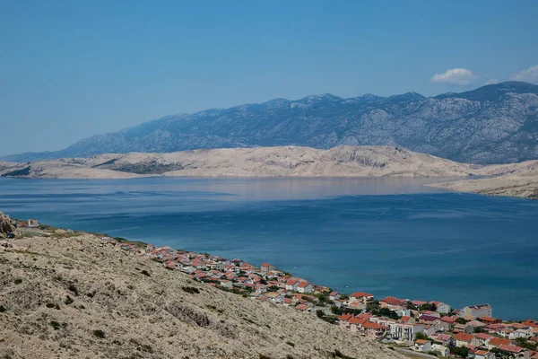 Vy av staden Pag, Kroatien — Stockfoto