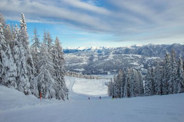 Nassfele Kayak Merkezi Avusturya Alpleri'nde görünümünü