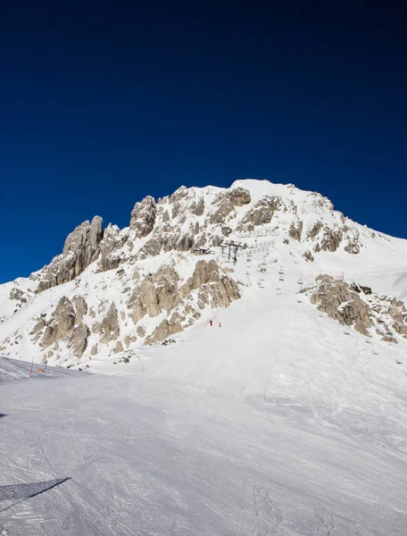 Blick Auf Das Skigebiet Nassfele Den Österreichischen Alpen — Stockfoto