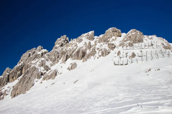 Vista Estación Esquí Nassfele Los Alpes Austríacos — Foto de Stock