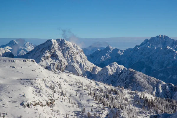 Vista Sulla Stazione Sciistica Nassfele Nelle Alpi Austriache — Foto Stock