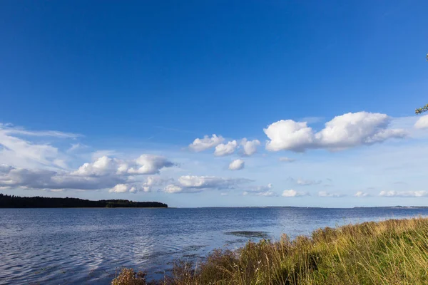 Widok Fiord Łąk Pobliżu Holbaek Dania — Zdjęcie stockowe