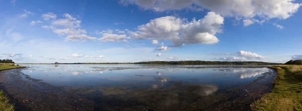 Widok Fiord Łąk Pobliżu Holbaek Dania — Zdjęcie stockowe