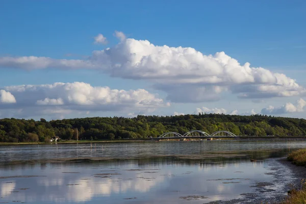 View Fjord Meadows Holbaek Denmark — Stock Photo, Image