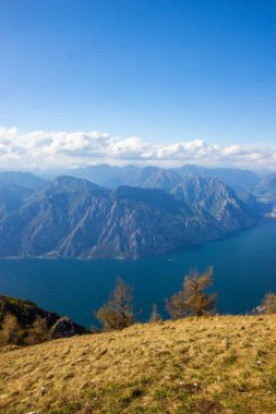 Lake Garda Monte Baldo, İtalya'dan görünüm