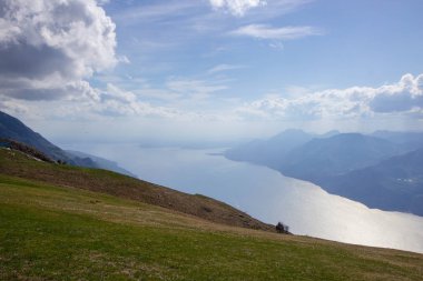 Lake Garda Monte Baldo, İtalya'dan görünüm