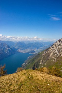 Lake Garda Monte Baldo, İtalya'dan görünüm