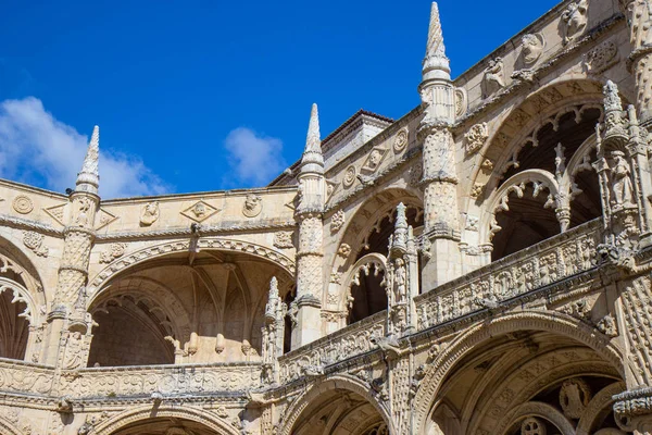 Esterno Del Monastero Hieronymites Belem Lisbona Portogallo — Foto Stock