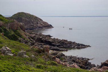 Isveç 'te Kullaberg uçurumun görünümü