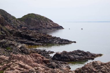 Isveç 'te Kullaberg uçurumun görünümü